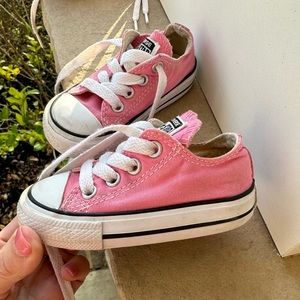 Baby girl pink Converse sneakers